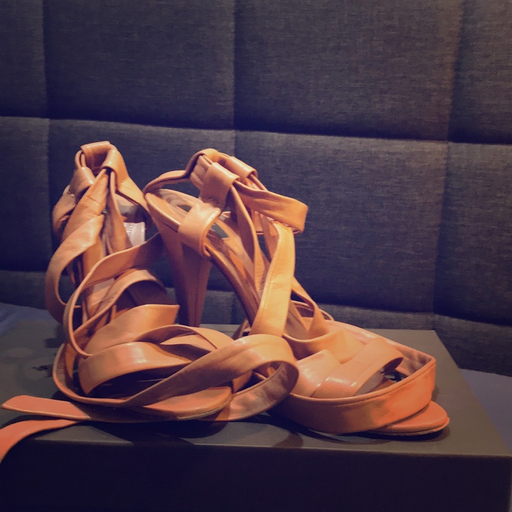 Bally Lace Up Heels